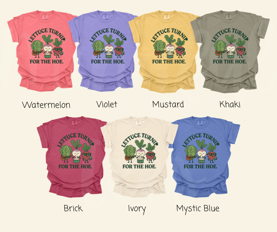"Lettuce Turnip" Funny Plant Lover Tee Design Unisex heavyweight t-shirt