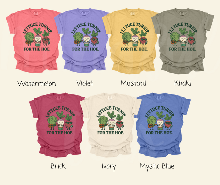 "Lettuce Turnip" Funny Plant Lover Tee Design Unisex heavyweight t-shirt