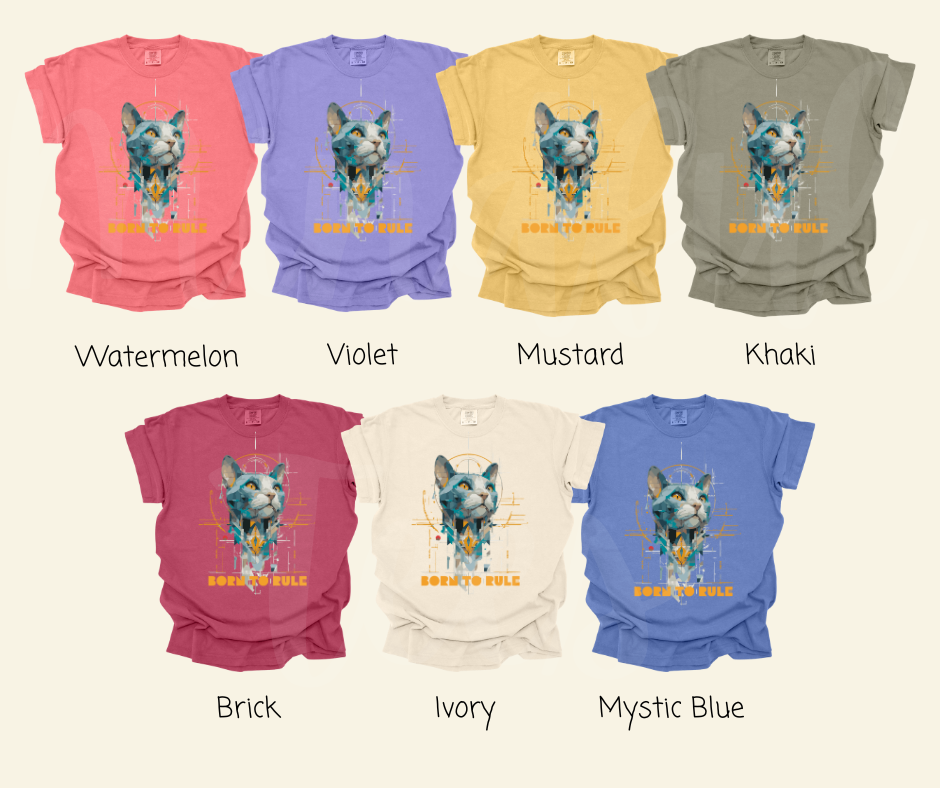 "Born To Rule" Sarcastic Design Unisex heavyweight t-shirt