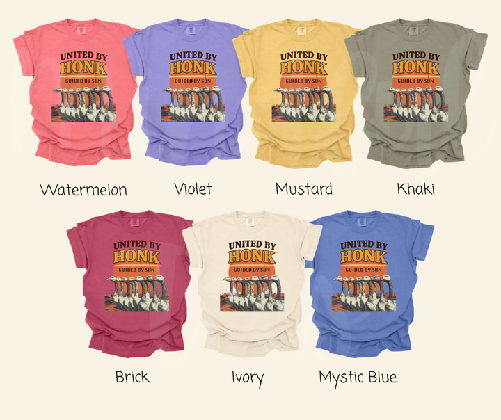 "United by Honk" Sarcastic Design Unisex heavyweight t-shirt