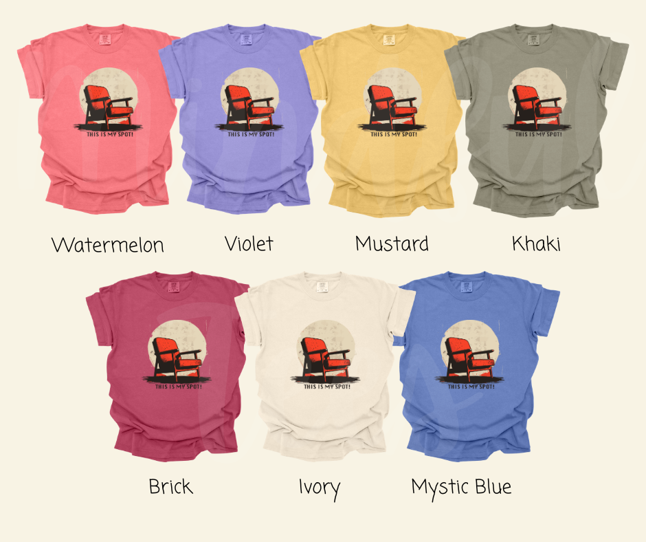 "This Is My Spot" Sarcastic Design Unisex heavyweight t-shirt