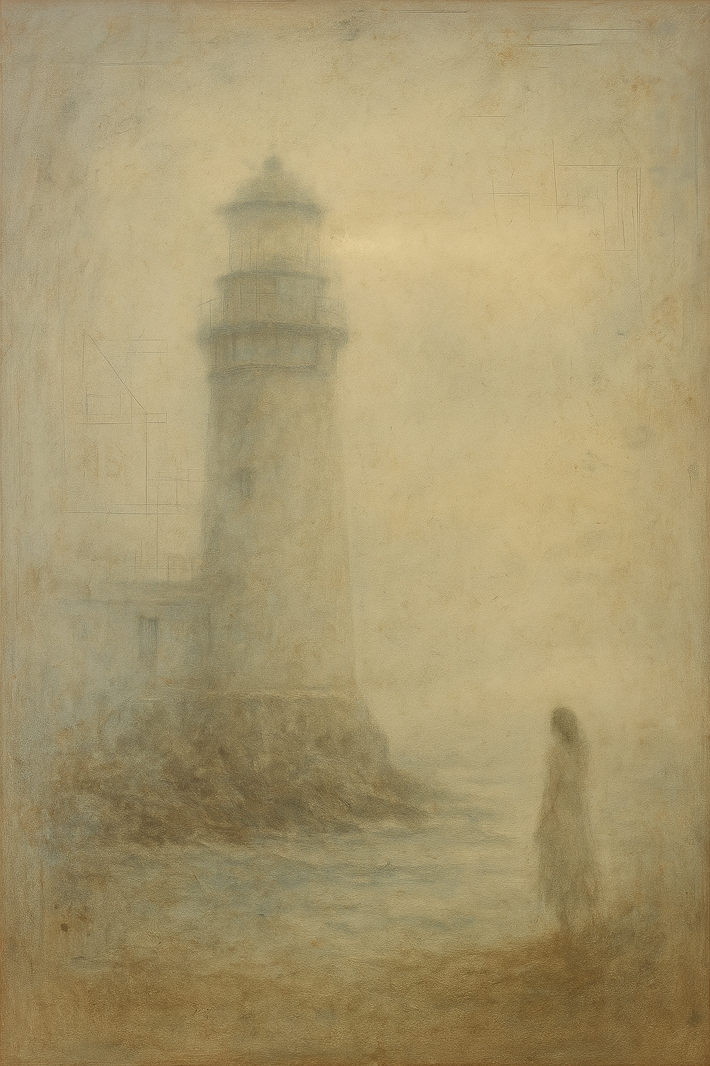 Céleste Navarro -The Light That Never Reaches - Oil Paint on Canvas 12"x22"