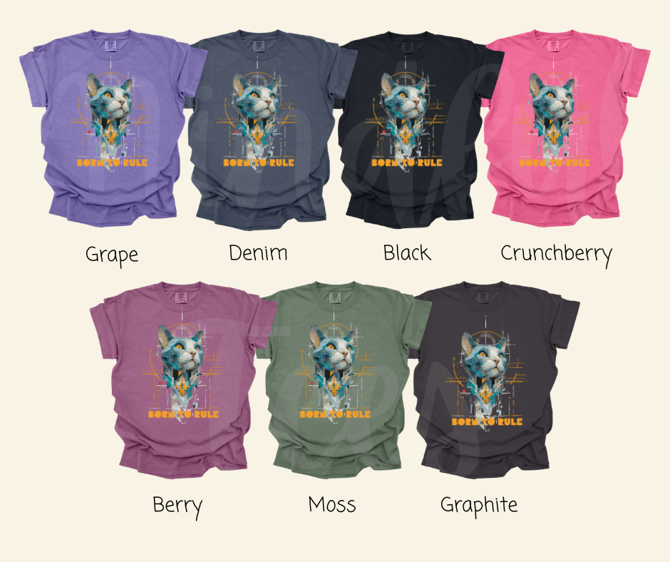 "Born To Rule" Sarcastic Design Unisex heavyweight t-shirt
