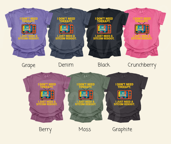 "Sitcom Reboot" Sarcastic Design Unisex heavyweight t-shirt