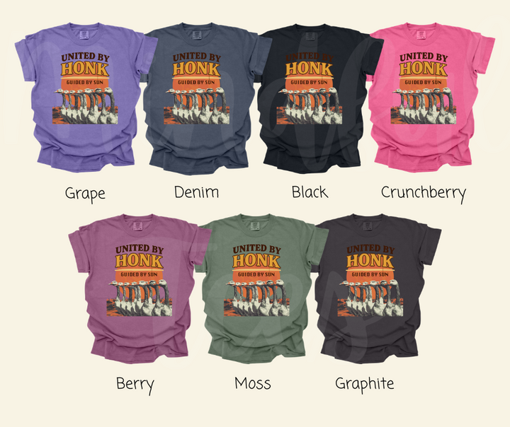 "United by Honk" Sarcastic Design Unisex heavyweight t-shirt