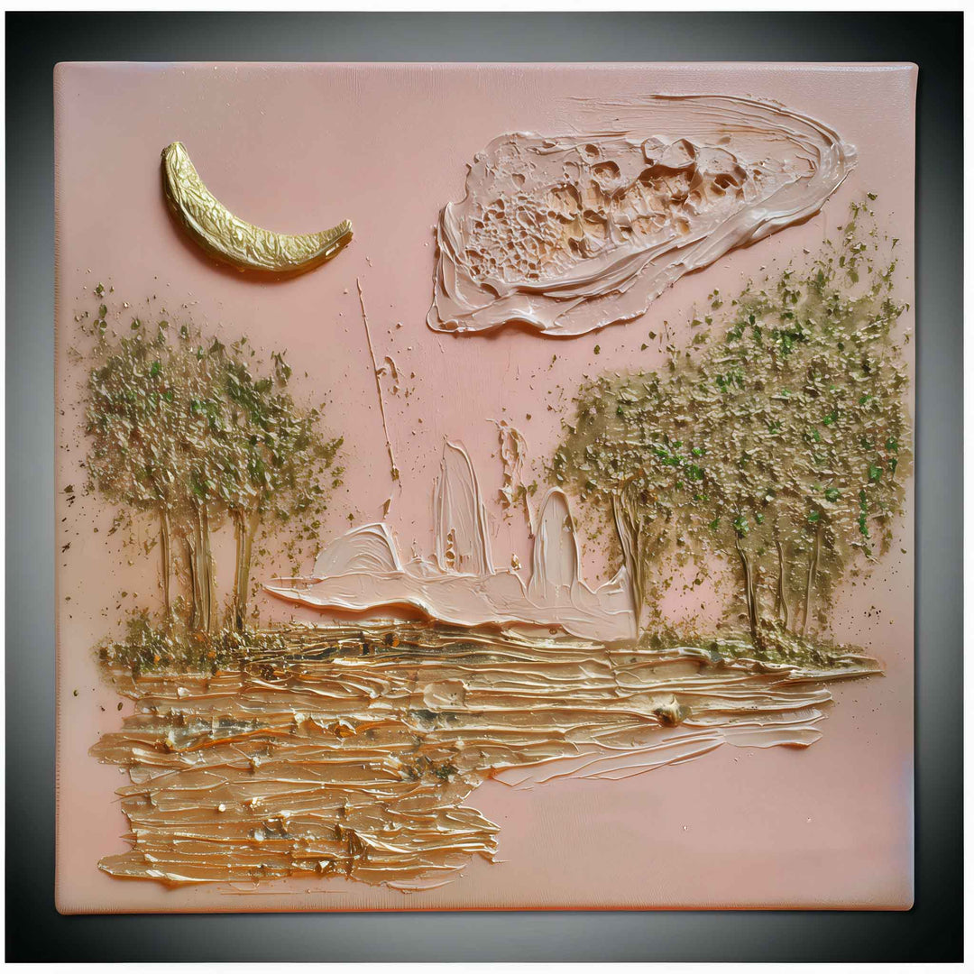 Élodie Marceau - Where The Trees Hold Secrets - 10X10" Acrylic on Canvas