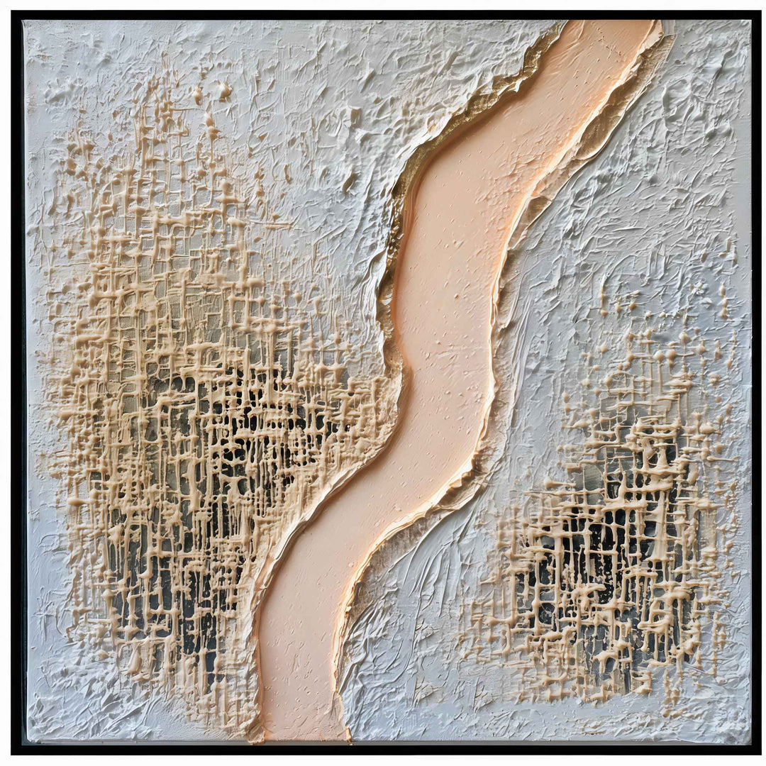 Élodie Marceau - Frozen Whisper - 10X10" Acrylic on Canvas