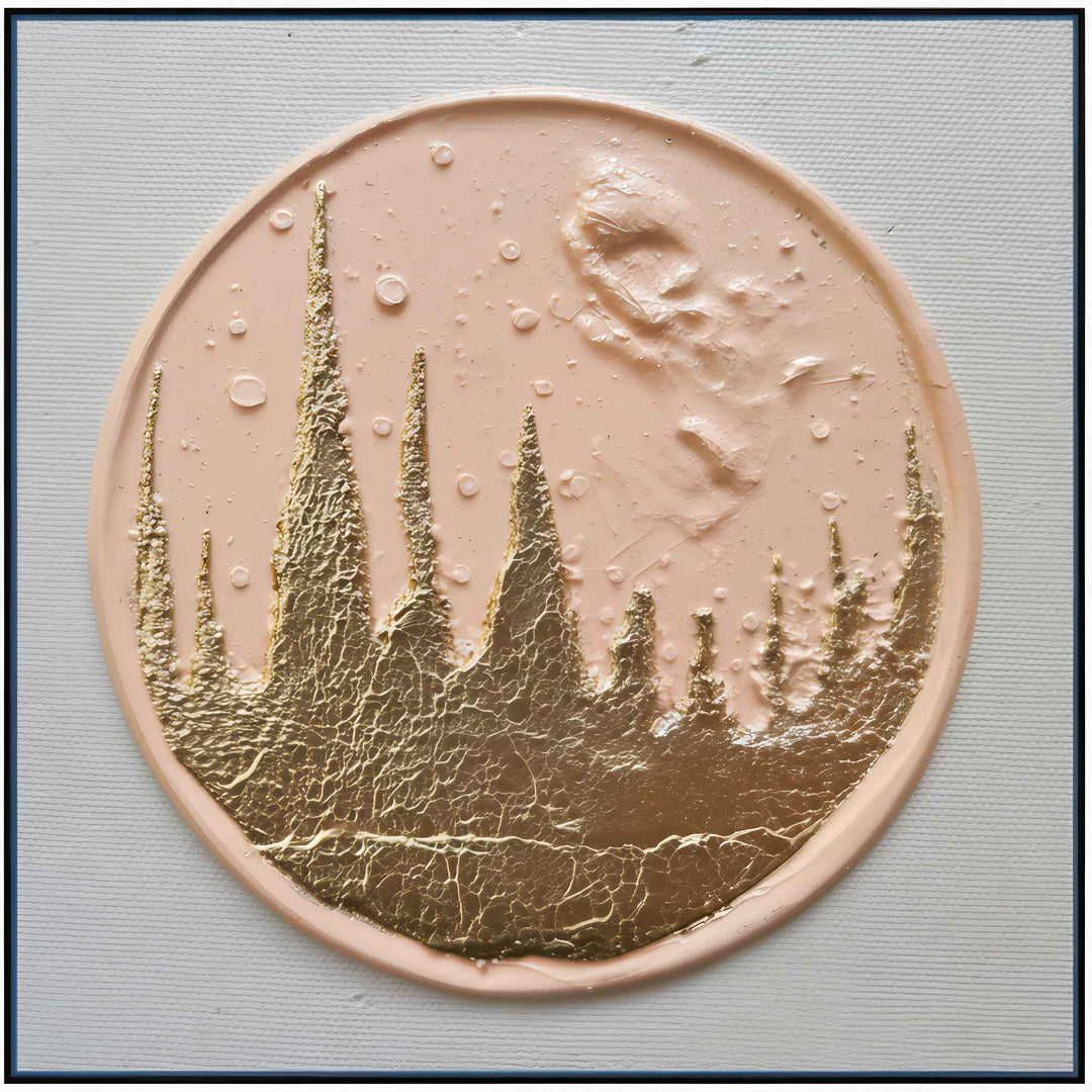 Élodie Marceau - The Moon Remembers - 10X10" Acrylic on Canvas