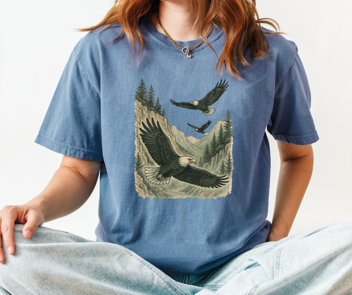 "Eagles" Birdwatching Design Birds and Nature Inspired Unisex heavyweight t-shirt