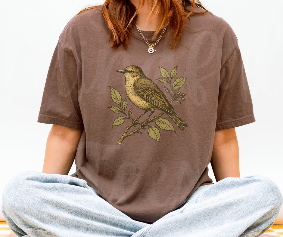 "Eternal Life" Birdwatching Design Birds and Nature Inspired Unisex heavyweight t-shirt