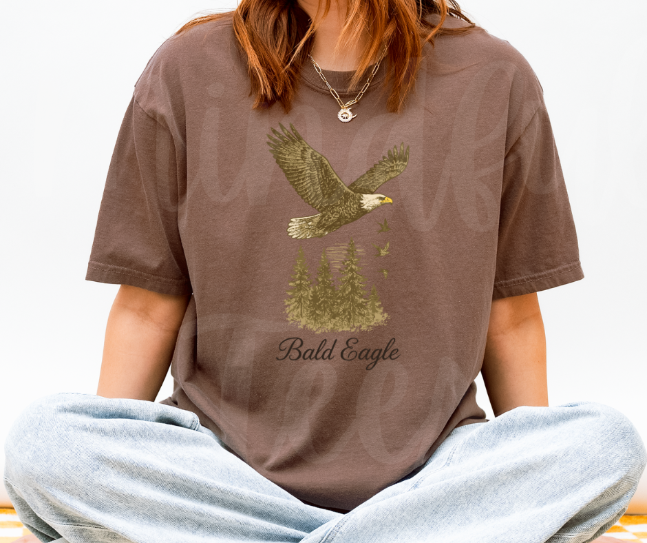 "Bald Eagle" Birdwatching Design Birds and Nature Inspired Unisex heavyweight t-shirt