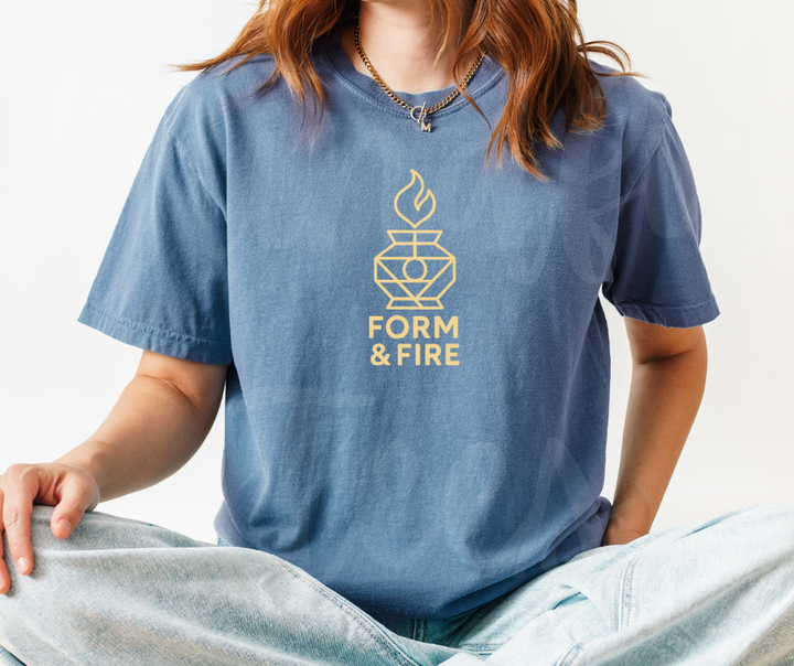 "Form & Fire" Funny Design Pottery Clay Hobby Inspired Unisex heavyweight t-shirt