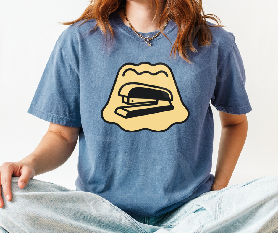 "Jelly Stapler" Sarcastic Design The Office Inspired Unisex heavyweight t-shirt