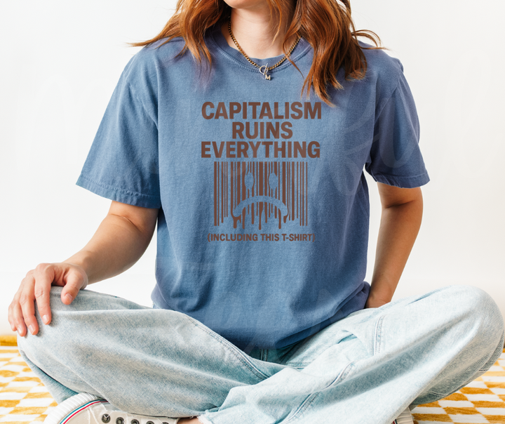 "Capitalism" Sarcastic Design Unisex heavyweight t-shirt
