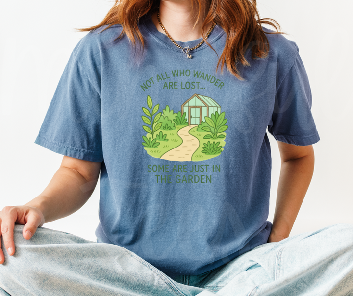 "Not Lost" Funny Plant Lover Tee Design Unisex heavyweight t-shirt