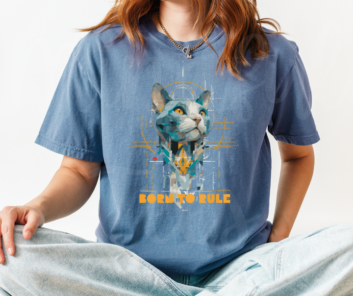 "Born To Rule" Sarcastic Design Unisex heavyweight t-shirt