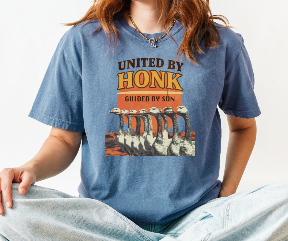 "United by Honk" Sarcastic Design Unisex heavyweight t-shirt