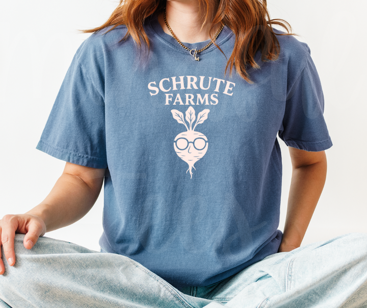 "Schrute Farms" Sarcastic Design The Office Inspired Unisex heavyweight t-shirt
