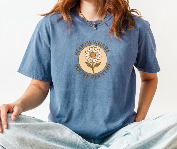 "Bloom" Funny Plant Lover Tee Design Unisex heavyweight t-shirt