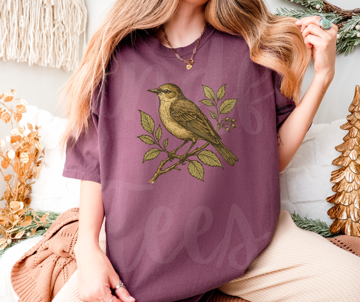 "Eternal Life" Birdwatching Design Birds and Nature Inspired Unisex heavyweight t-shirt