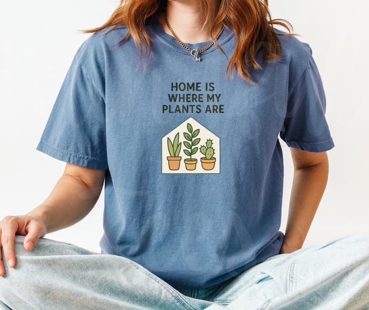 "Home" Funny Plant Lover Tee Design Unisex heavyweight t-shirt