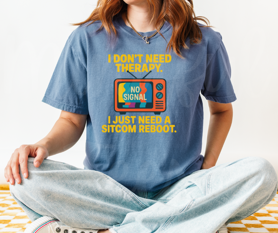 "Sitcom Reboot" Sarcastic Design Unisex heavyweight t-shirt