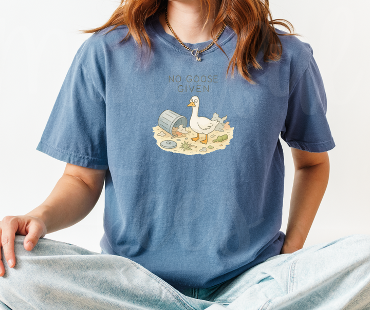 "No Goose Given" Sarcastic Design Unisex heavyweight t-shirt