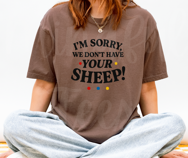 "Sheep" Sarcastic Design Friends Inspired Unisex heavyweight t-shirt