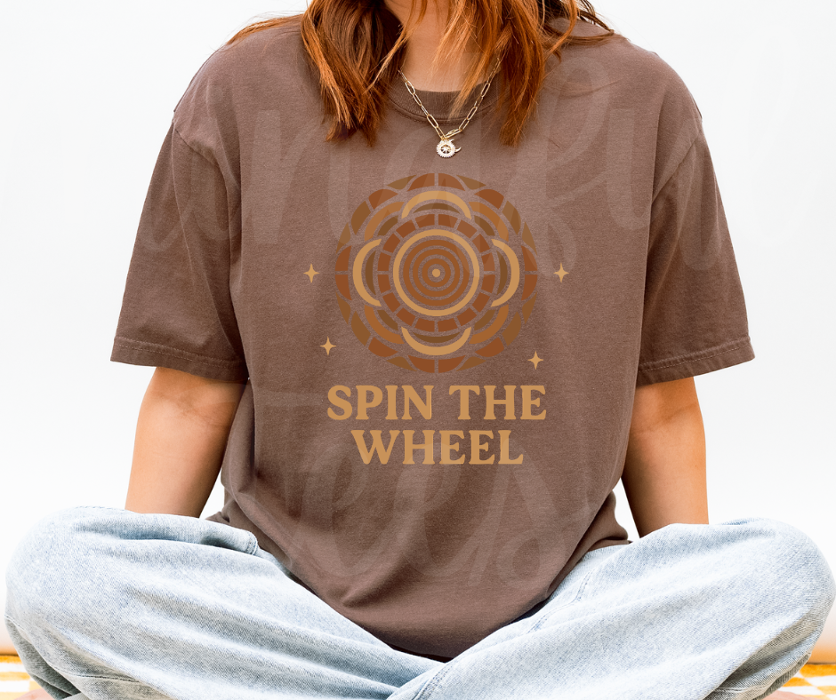 "Spin The Wheel" Funny Design Pottery Clay Hobby Inspired Unisex heavyweight t-shirt