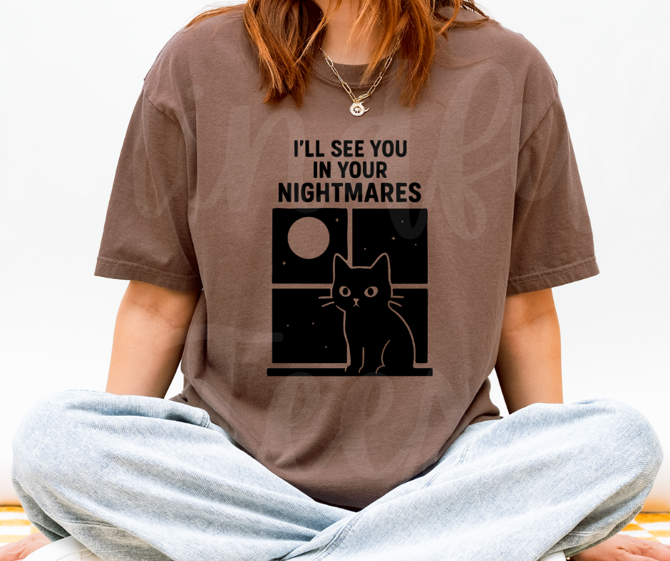 "I'll See You" Sarcastic Cat Design Unisex heavyweight t-shirt