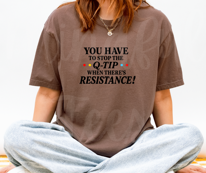 "Q-Tip" Sarcastic Design Friends Inspired Unisex heavyweight t-shirt