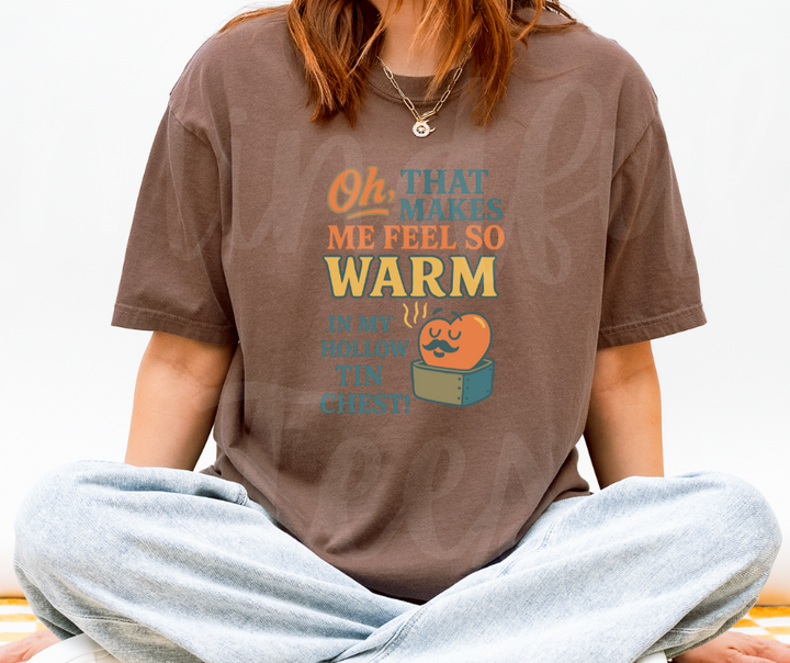 "Hollow Tin Chest" Sarcastic Design Friends Inspired Unisex heavyweight t-shirt