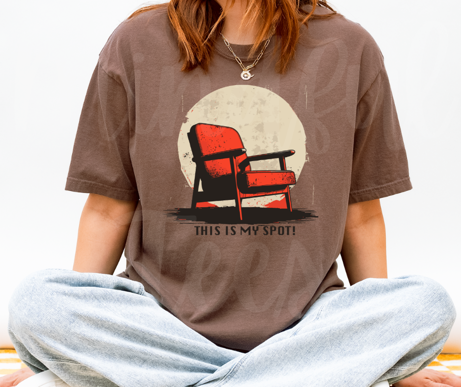 "This Is My Spot" Sarcastic Design Unisex heavyweight t-shirt