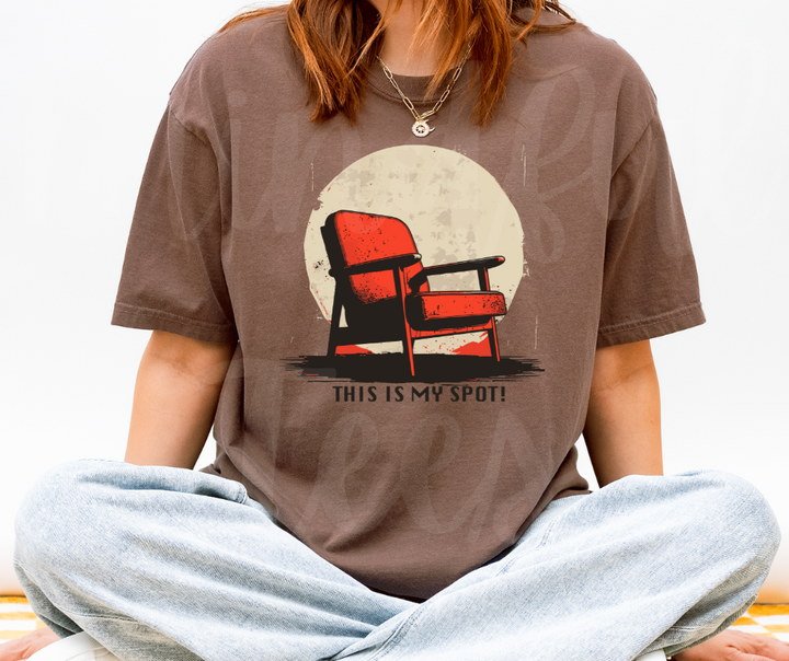 "This Is My Spot" Sarcastic Design Unisex heavyweight t-shirt