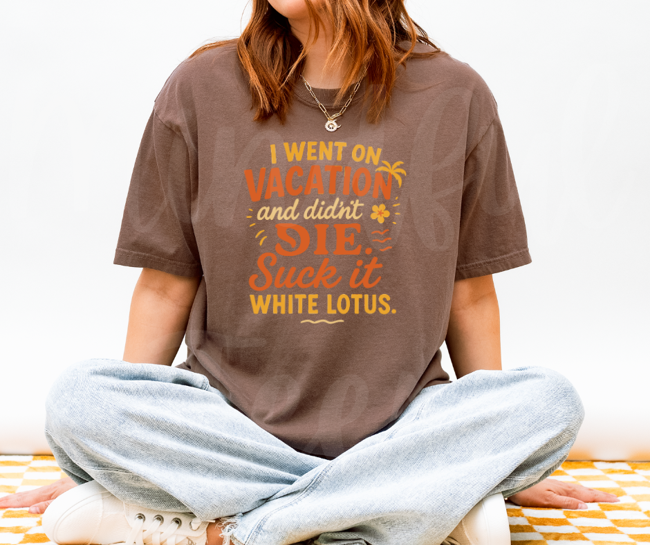 "White Lotus" Sarcastic Design Unisex heavyweight t-shirt