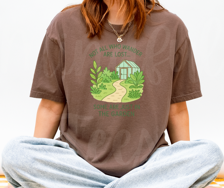 "Not Lost" Funny Plant Lover Tee Design Unisex heavyweight t-shirt