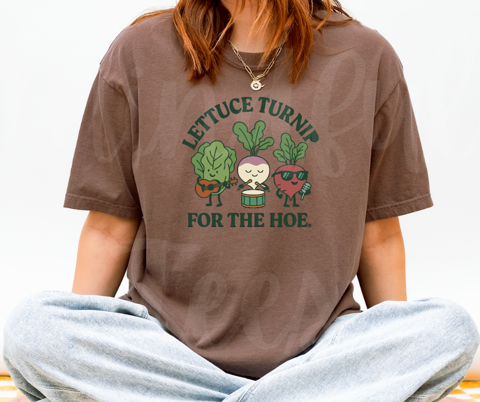 "Lettuce Turnip" Funny Plant Lover Tee Design Unisex heavyweight t-shirt