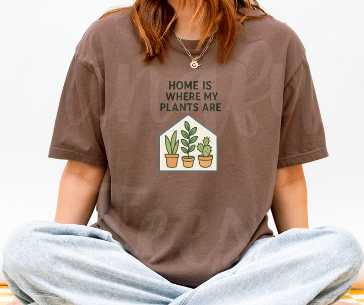 "Home" Funny Plant Lover Tee Design Unisex heavyweight t-shirt