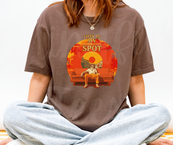 "This is My Spot" Sarcastic Design Unisex heavyweight t-shirt