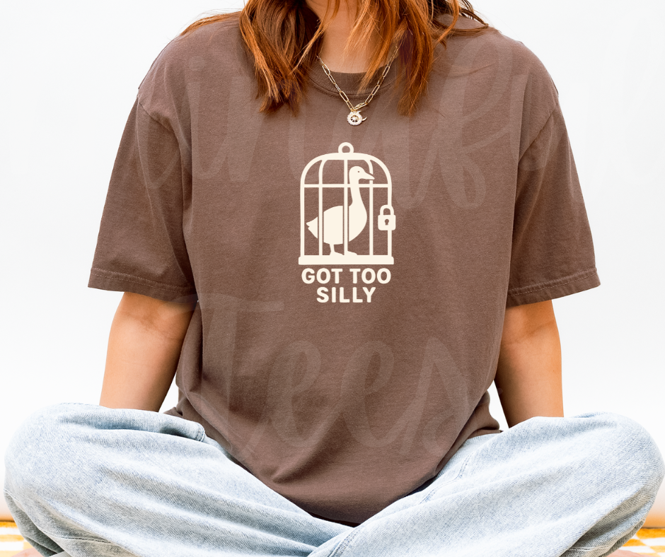 "Got Too Silly" Sarcastic Design Unisex heavyweight t-shirt