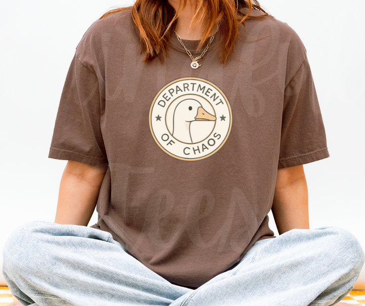 "Department of Chaos" Sarcastic Design Unisex heavyweight t-shirt