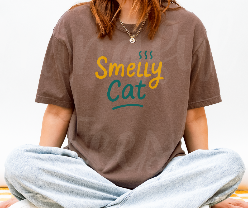 "Smelly Cat" Sarcastic Design Friends Inspired Unisex heavyweight t-shirt