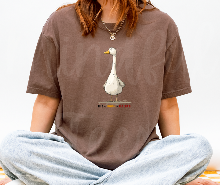 "Alt+Honk+Delete" Sarcastic Design Unisex heavyweight t-shirt