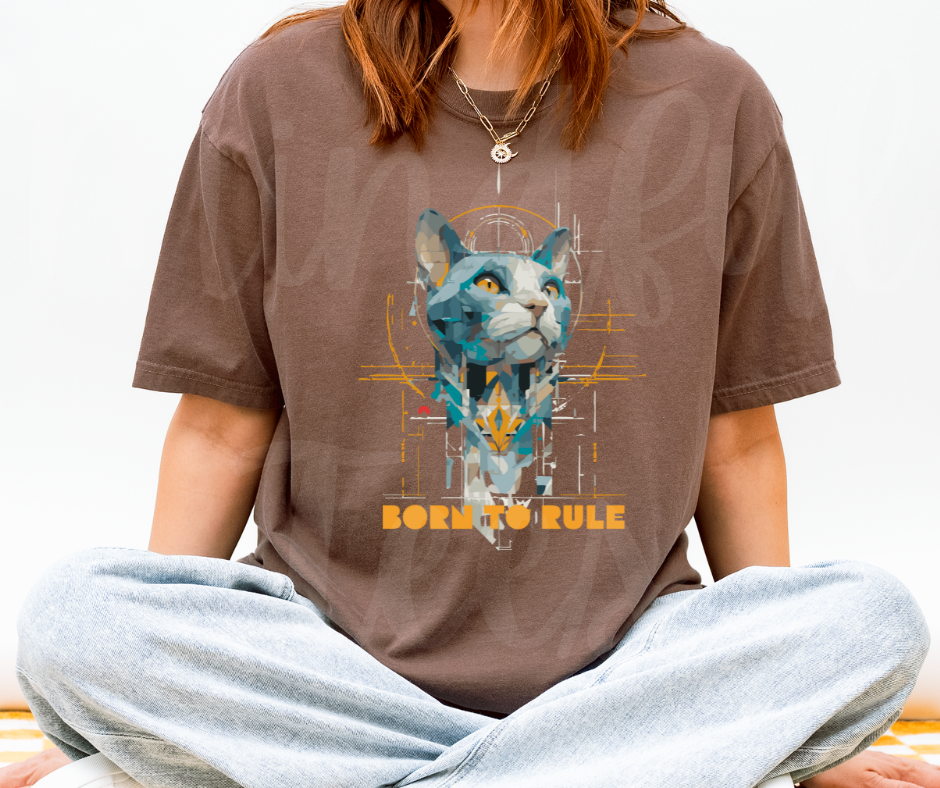 "Born To Rule" Sarcastic Design Unisex heavyweight t-shirt