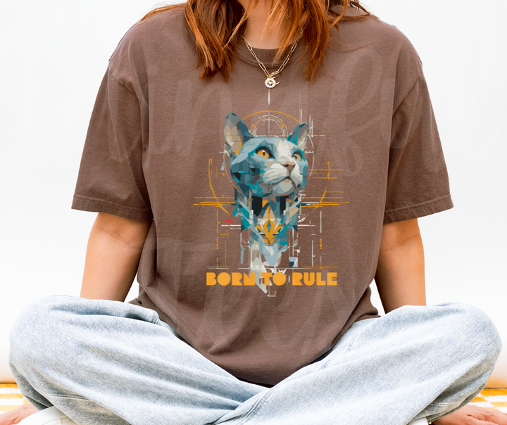 "Born To Rule" Sarcastic Design Unisex heavyweight t-shirt