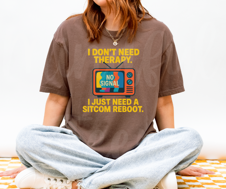 "Sitcom Reboot" Sarcastic Design Unisex heavyweight t-shirt
