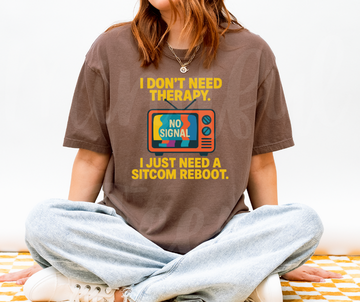 "Sitcom Reboot" Sarcastic Design Unisex heavyweight t-shirt