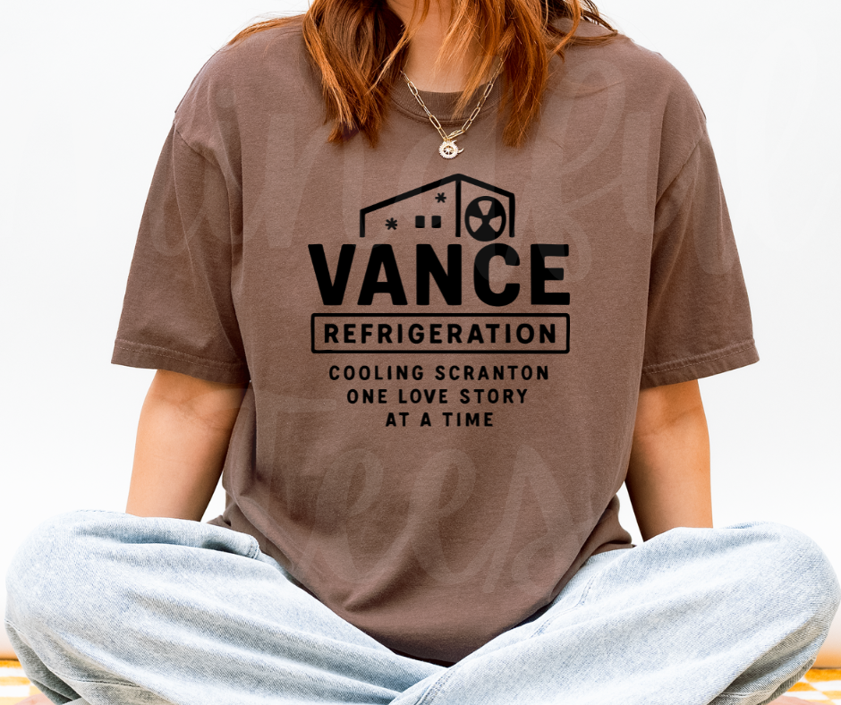 "Vance Refrigerations" Sarcastic Design The Office Inspired Unisex heavyweight t-shirt