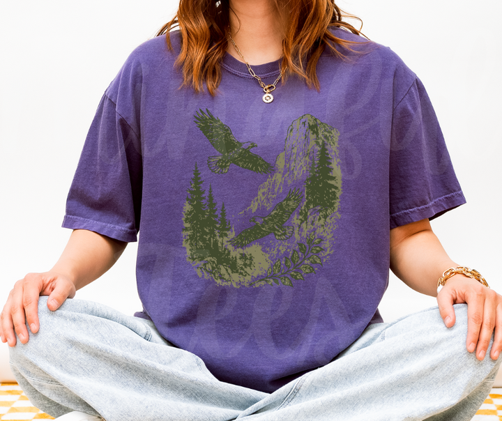 "Eagles" Birdwatching Design Birds and Nature Inspired Unisex heavyweight t-shirt