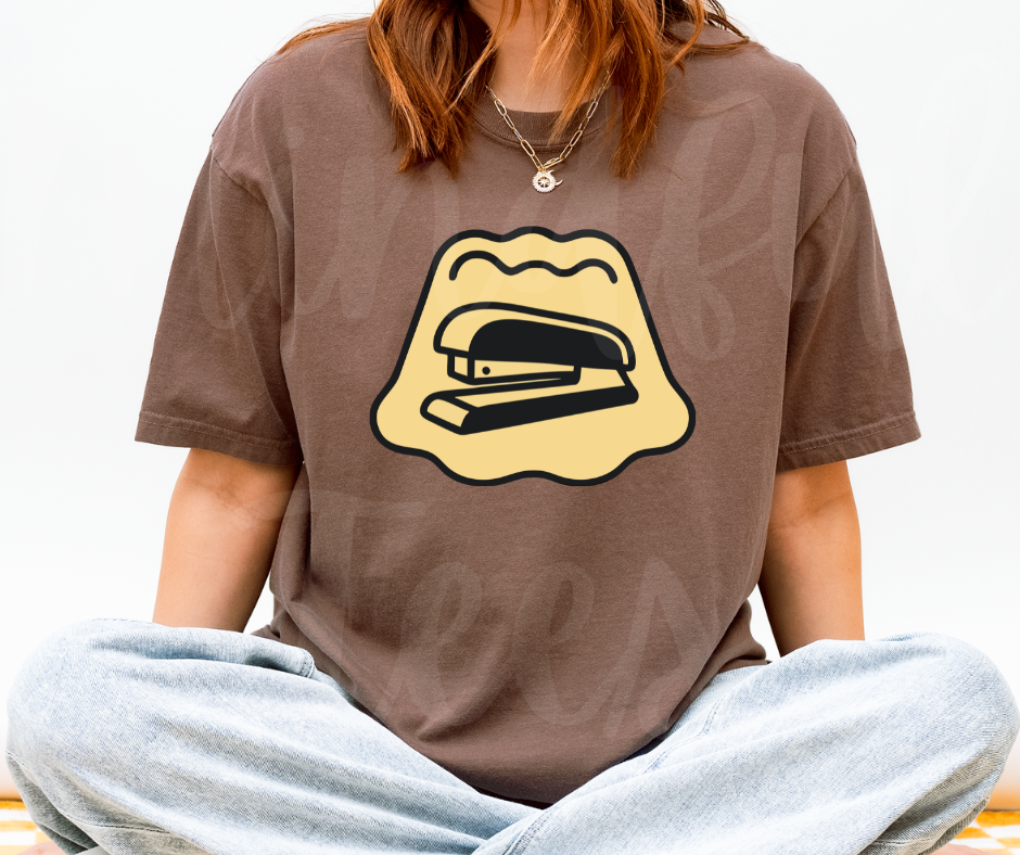 "Jelly Stapler" Sarcastic Design The Office Inspired Unisex heavyweight t-shirt